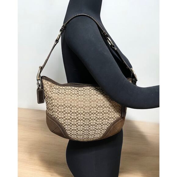 Vintage Coach 1460 Soho Mini Signature Hobo & 6319 Small Wristlet - Picture 9 of 15